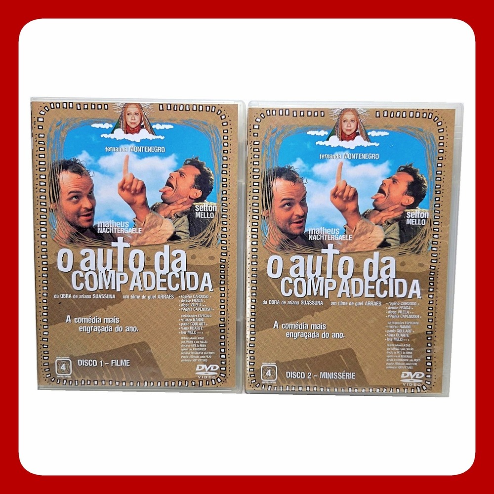 O Auto da Compadecida DVD 2 Disc Set Portuguese Movie Miniseries Selton Mello